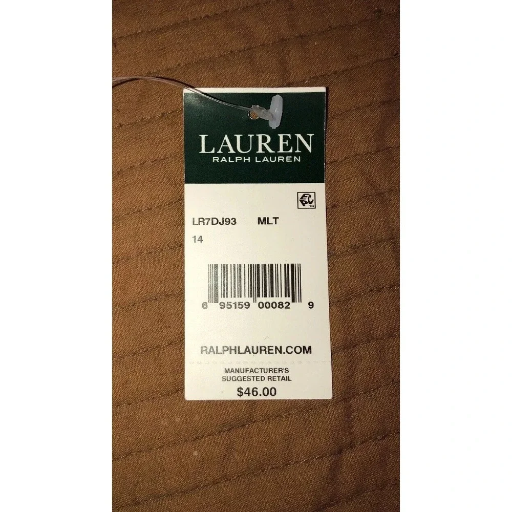 New Ralph Lauren Womens Swim Bikini Bottoms Size 14 Green Blue Pink‎ Multi